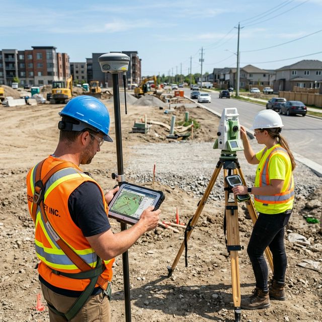 Survey Crew utilizing Surveyor tools